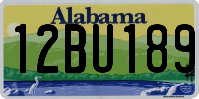 AL license plate 12BU189