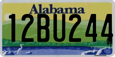AL license plate 12BU244