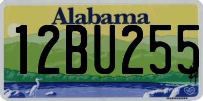 AL license plate 12BU255