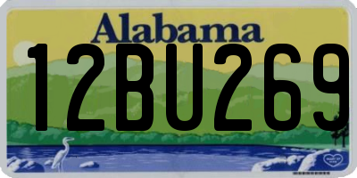 AL license plate 12BU269