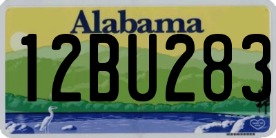 AL license plate 12BU283