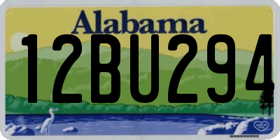 AL license plate 12BU294