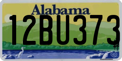 AL license plate 12BU373