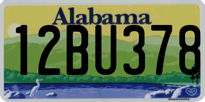 AL license plate 12BU378