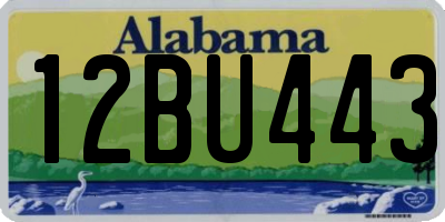 AL license plate 12BU443
