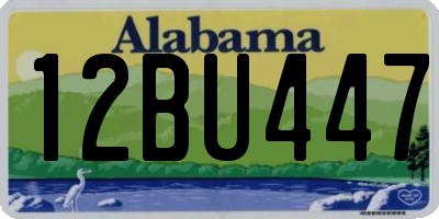 AL license plate 12BU447