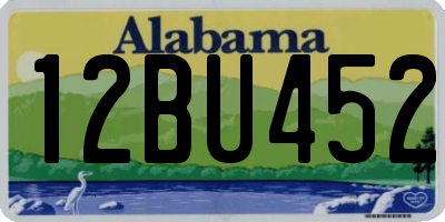 AL license plate 12BU452