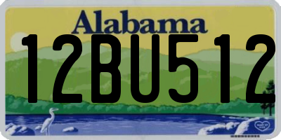 AL license plate 12BU512