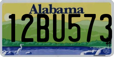 AL license plate 12BU573