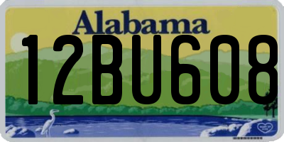 AL license plate 12BU608