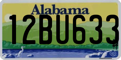 AL license plate 12BU633