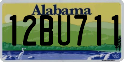 AL license plate 12BU711