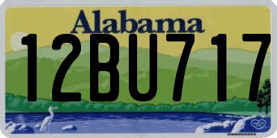 AL license plate 12BU717