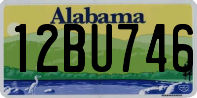 AL license plate 12BU746