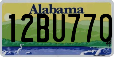 AL license plate 12BU770