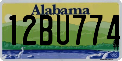 AL license plate 12BU774