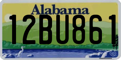 AL license plate 12BU861