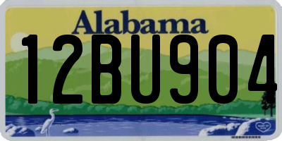 AL license plate 12BU904