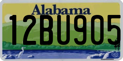 AL license plate 12BU905