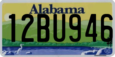 AL license plate 12BU946