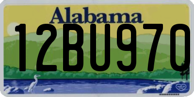 AL license plate 12BU970