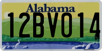 AL license plate 12BV014