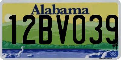 AL license plate 12BV039