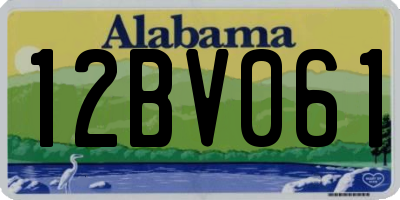 AL license plate 12BV061