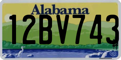 AL license plate 12BV743