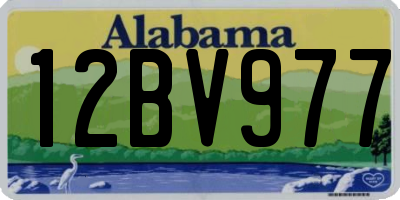 AL license plate 12BV977
