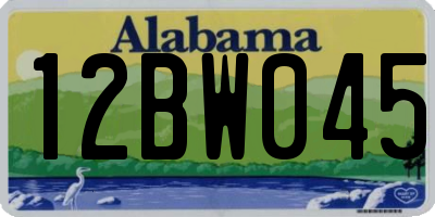 AL license plate 12BW045