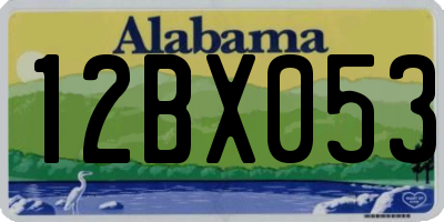 AL license plate 12BX053