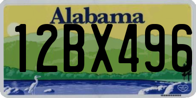 AL license plate 12BX496