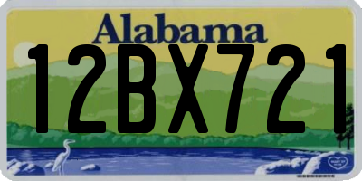 AL license plate 12BX721