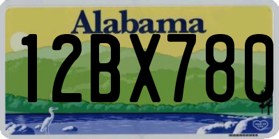 AL license plate 12BX780
