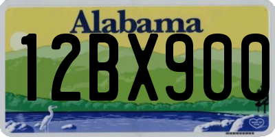 AL license plate 12BX900