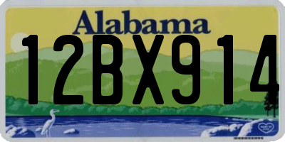 AL license plate 12BX914