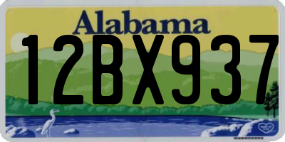 AL license plate 12BX937