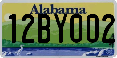 AL license plate 12BY002