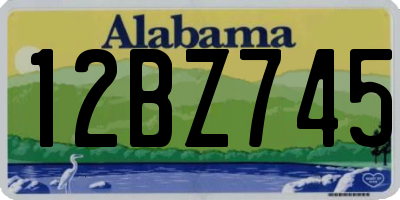 AL license plate 12BZ745