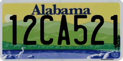 AL license plate 12CA521