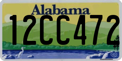AL license plate 12CC472