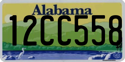 AL license plate 12CC558
