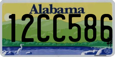 AL license plate 12CC586