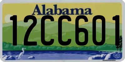 AL license plate 12CC601