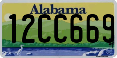 AL license plate 12CC669
