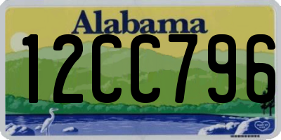 AL license plate 12CC796