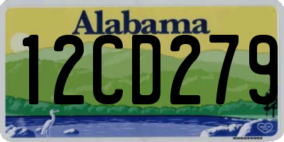 AL license plate 12CD279