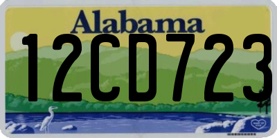AL license plate 12CD723