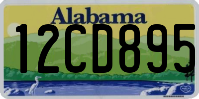 AL license plate 12CD895